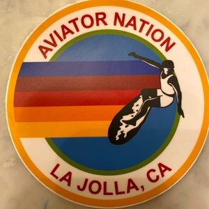 Aviator Nation Sticker from La Jolla, California location.